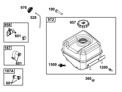 Part Location Diagram of 591509 Briggs and Stratton Stud